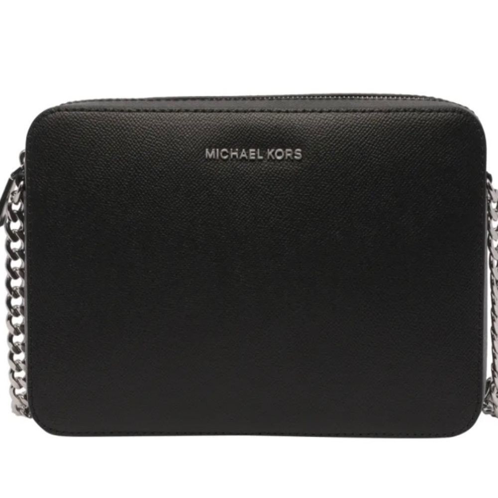 Michael Kors Jet Set Large Saffiano Leather Crossbody Bag - Picture 2 of 8